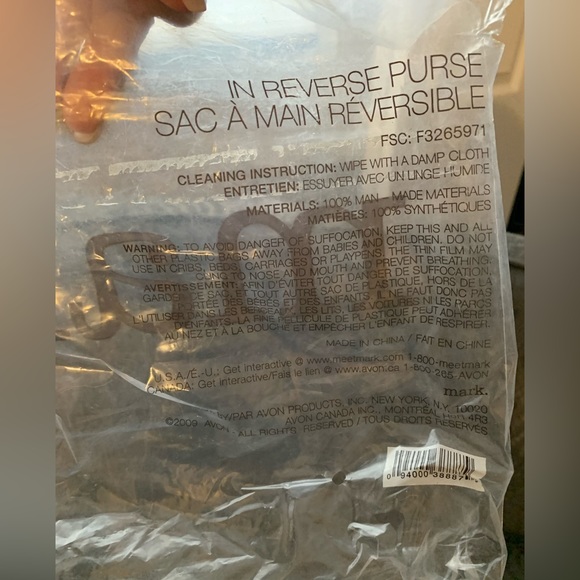 Mark Black “In Reverse Purse” Snap Front Closure, Several Compartments,New - Picture 13 of 16